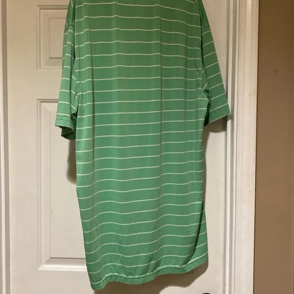 Peter Millar(Summer Comfort) Green/White Stripes Polo Size Men’s X-Large - Picture 4 of 4